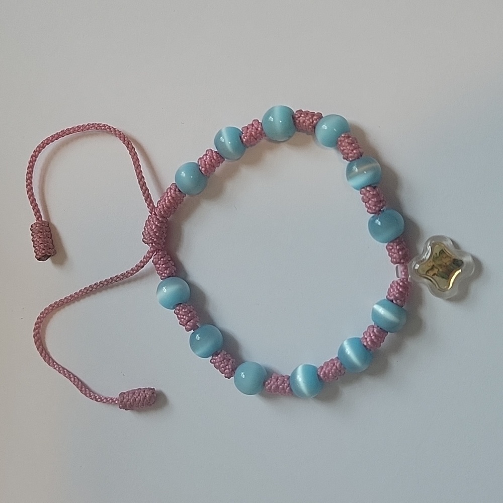 Blessed Virgin Mary and Baby Jesus Adjustable Bracelet